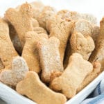 Peanut butter banana dog cookies
