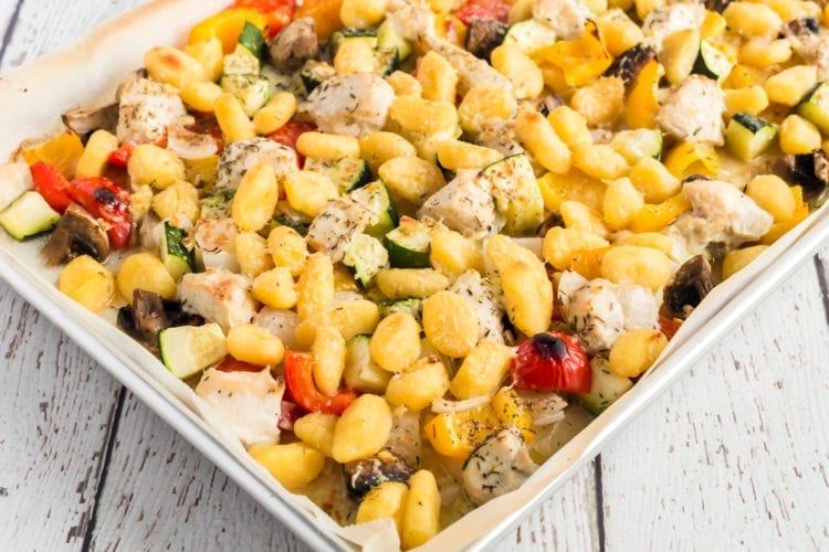 Chicken & Gnocchi Sheet Pan Tastes of Homemade