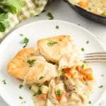 One hour chicken pot pie