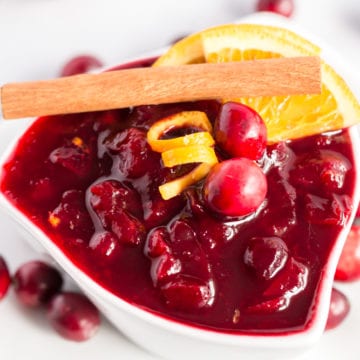 Cranberry Sauce in a bowl