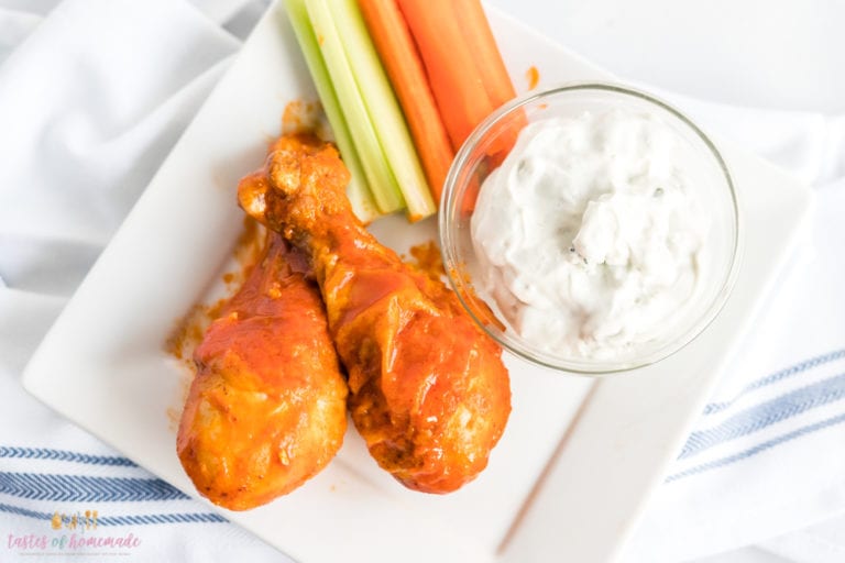 Air Fryer Buffalo Chicken Drumsticks Tastes of Homemade