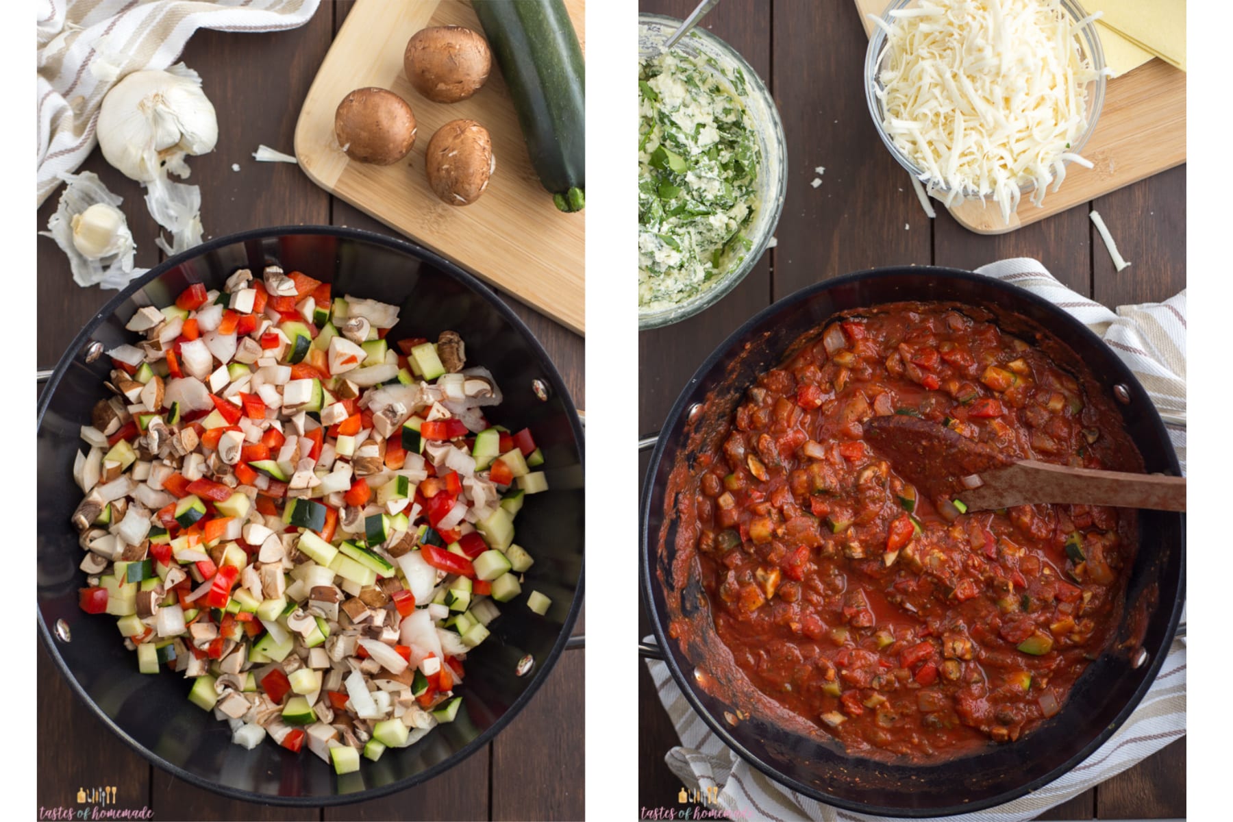 Easy Vegetarian Lasagna Tastes of Homemade