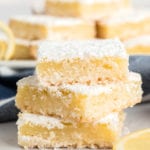 Lemon squares in a stack