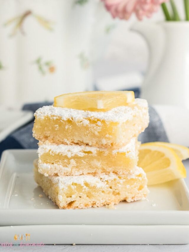 Easy Homemade Lemon Squares Tastes of Homemade
