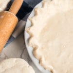 Pastry in a pie plate