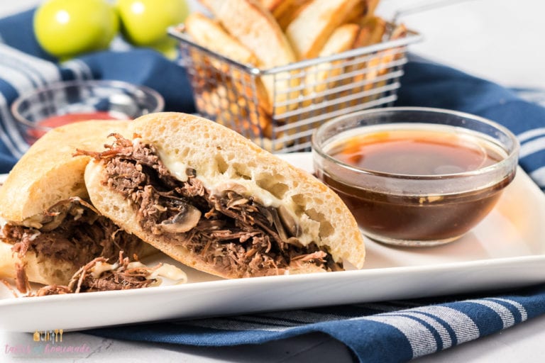 Slow Cooker Shredded Beef Sandwiches Tastes of Homemade