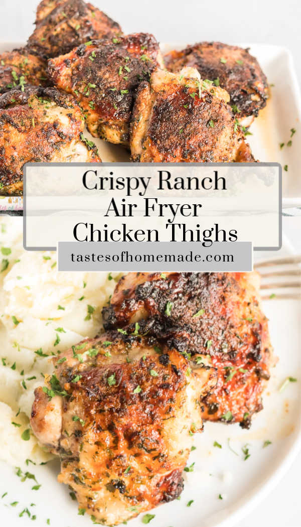 Ranch Crusted Air Fried Chicken Thighs Tastes of Homemade