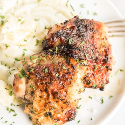 Ranch Crusted Air Fried Chicken Thighs Tastes of Homemade