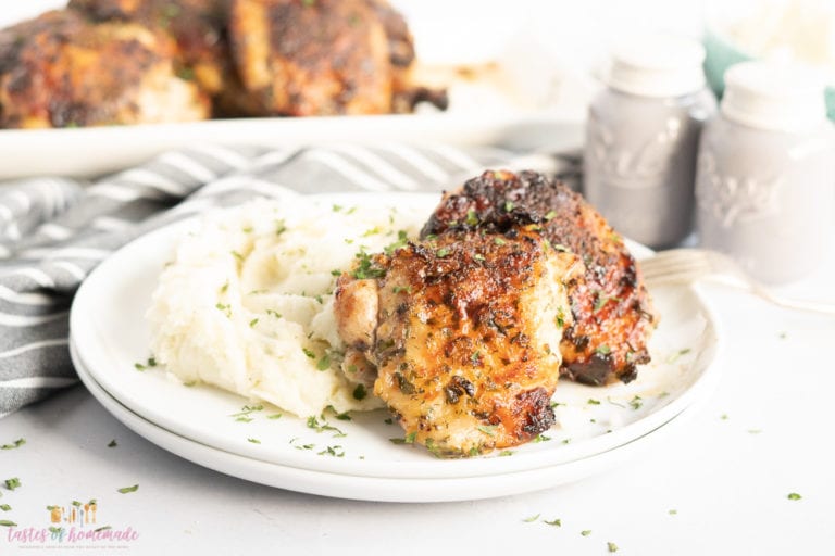 Ranch Crusted Air Fried Chicken Thighs Tastes of Homemade
