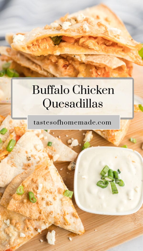 Sheet Pan Buffalo Chicken Quesadillas Tastes of Homemade