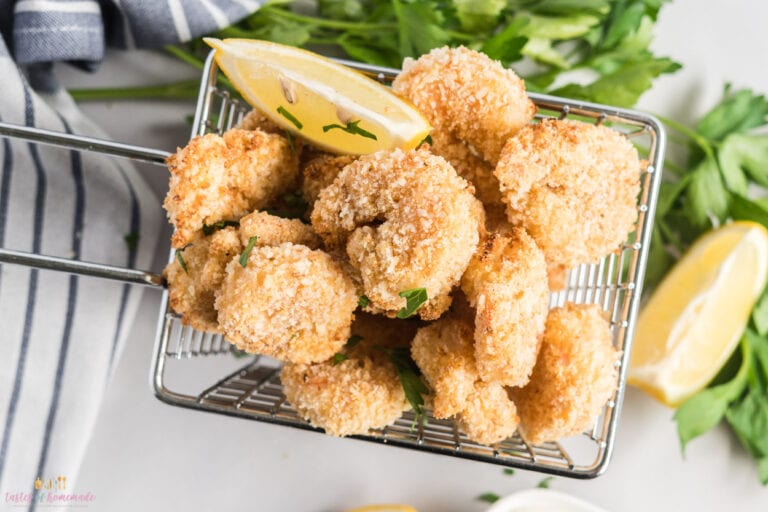 Air Fried Breaded Shrimp Tastes of Homemade