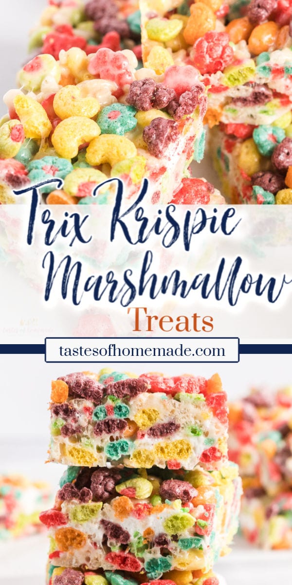 Trix Krispie Marshmallow Treats Tastes of Homemade