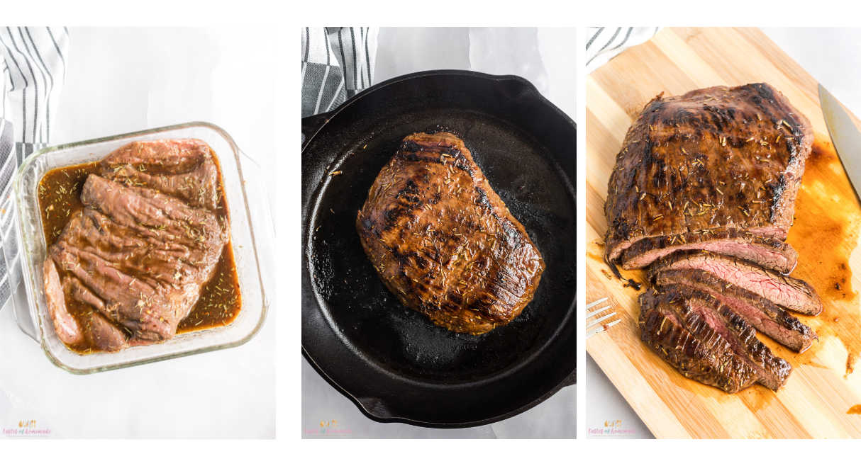 Pan Seared Flank Steak Tastes of Homemade