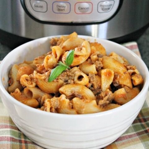 Image for Instant Pot Cheesy Hamburger Casserole Recipe
