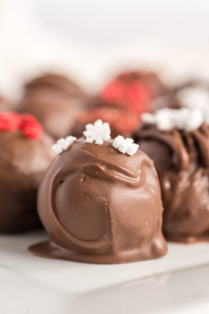 Chocolate Cream Cheese Truffles Tastes of Homemade