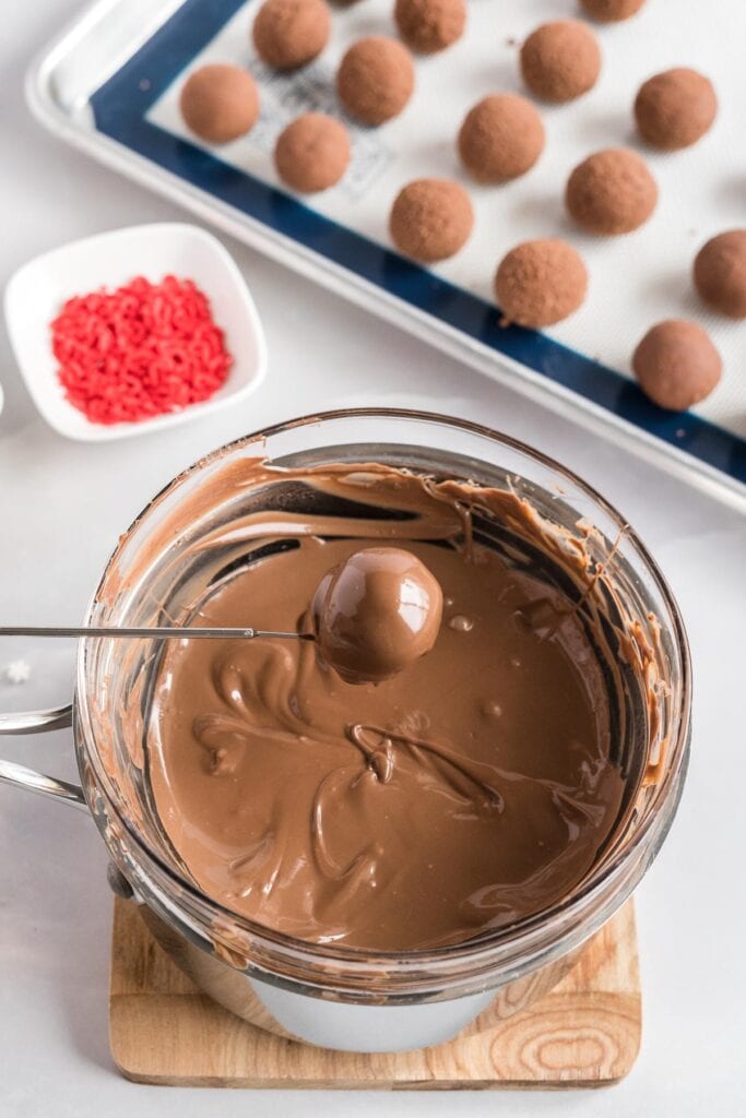 Chocolate Cream Cheese Truffles Tastes of Homemade