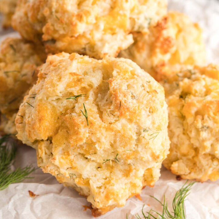 Cheddar Dill Drop Biscuits Tastes of Homemade