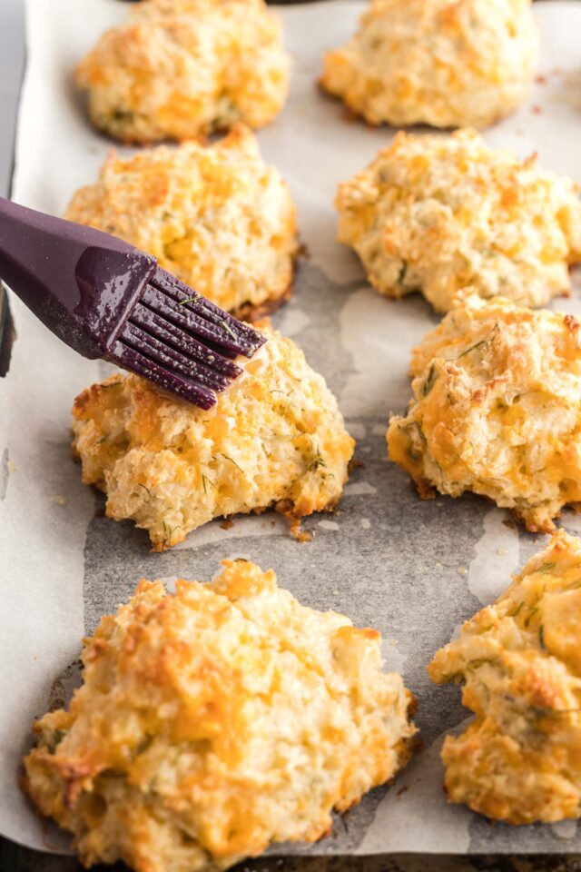 Cheddar Dill Drop Biscuits Tastes of Homemade