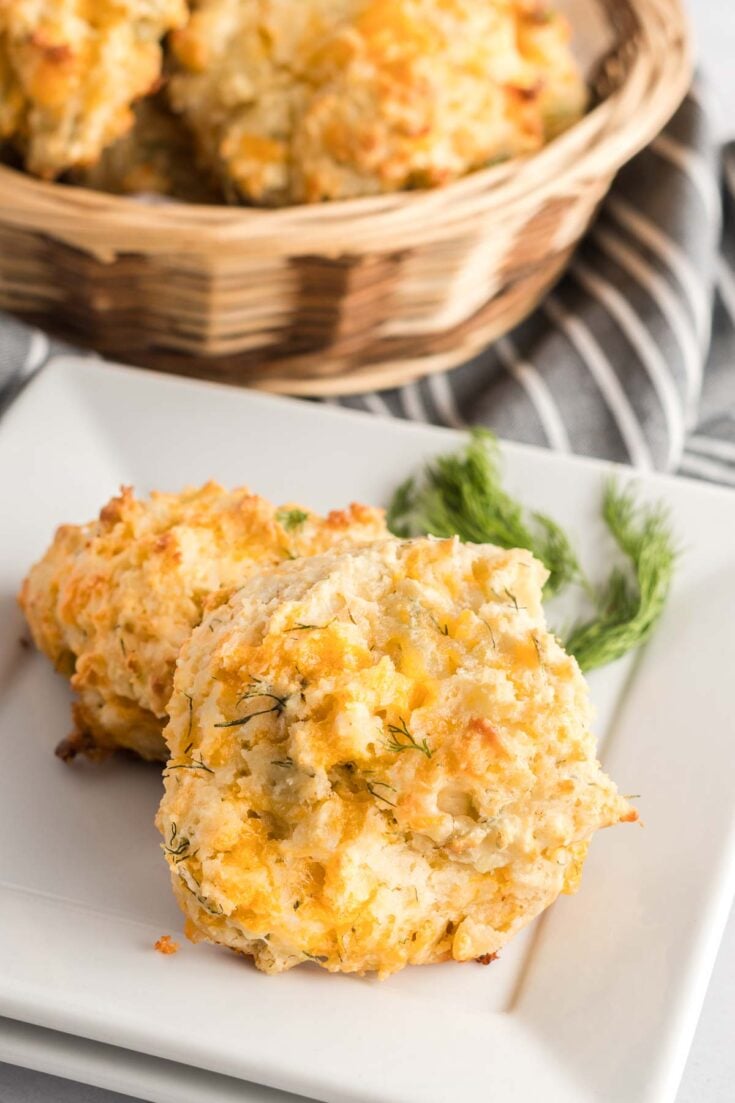 Cheddar Dill Drop Biscuits Tastes of Homemade