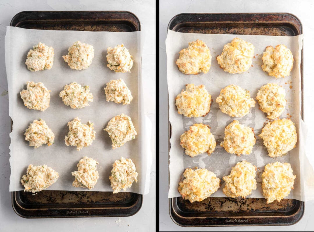 Cheddar Dill Drop Biscuits Tastes of Homemade