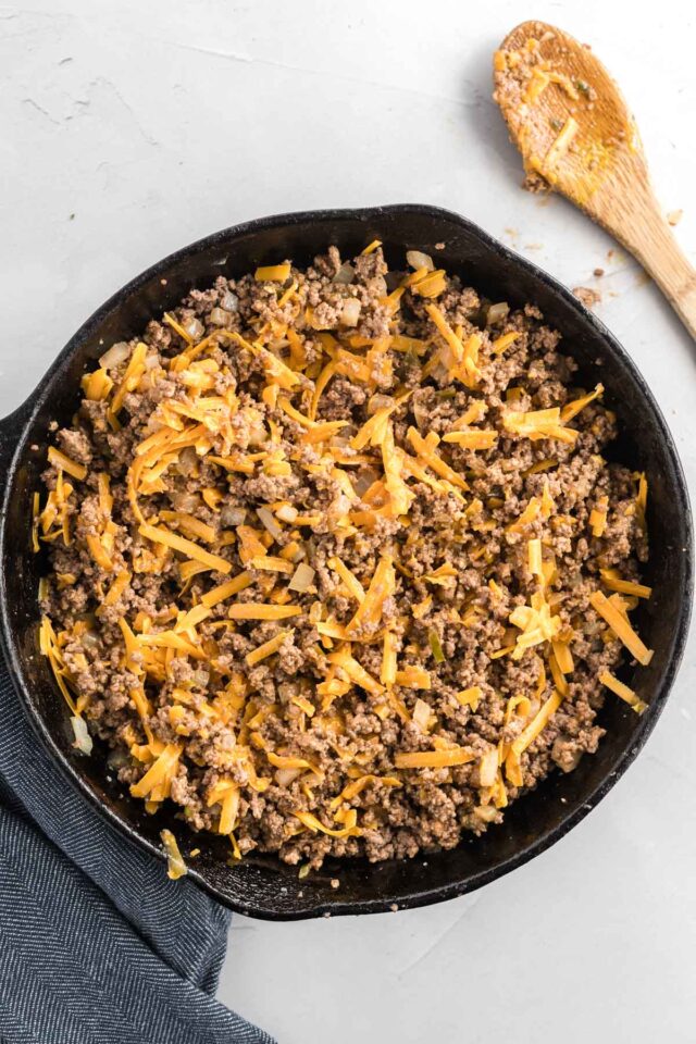 Baked Cheeseburger Taquitos Tastes of Homemade