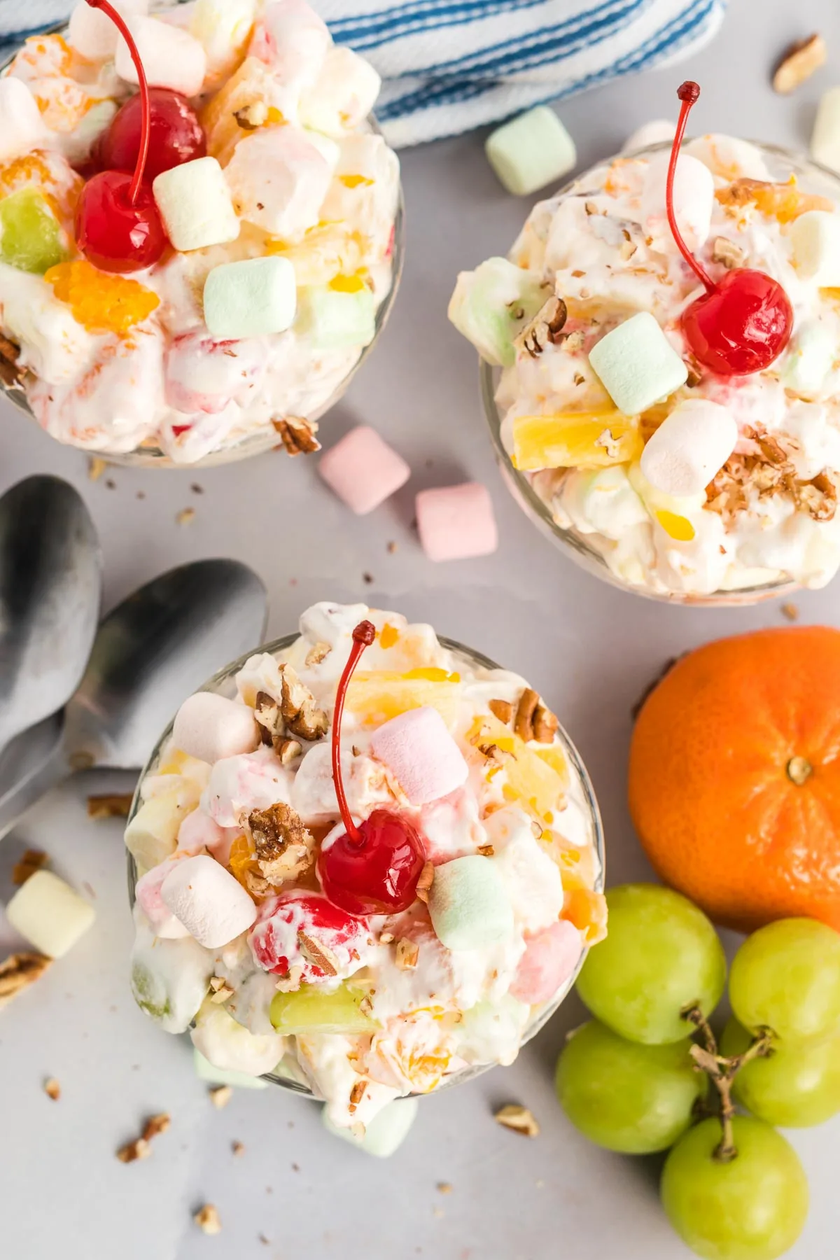 Marshmallow Fruit Salad (Ambrosia Salad) - Tastes of Homemade