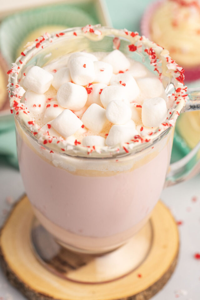 Peppermint White Chocolate Hot Cocoa Bombs - Tastes of Homemade