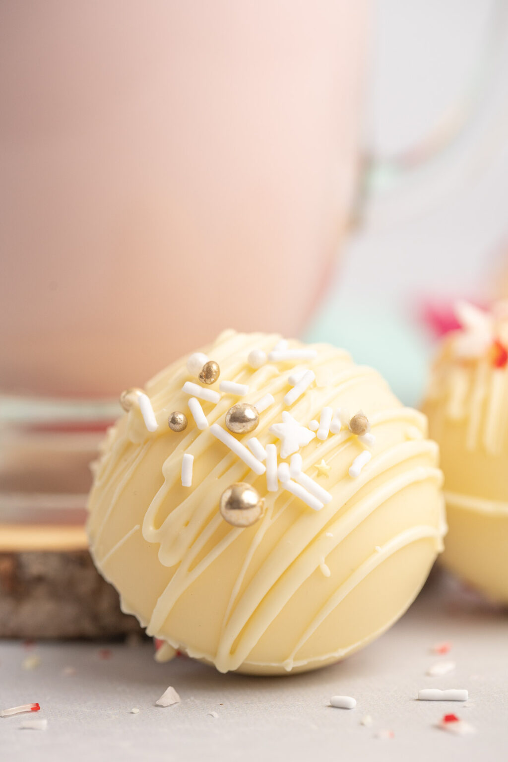 Peppermint White Chocolate Hot Cocoa Bombs - Tastes of Homemade