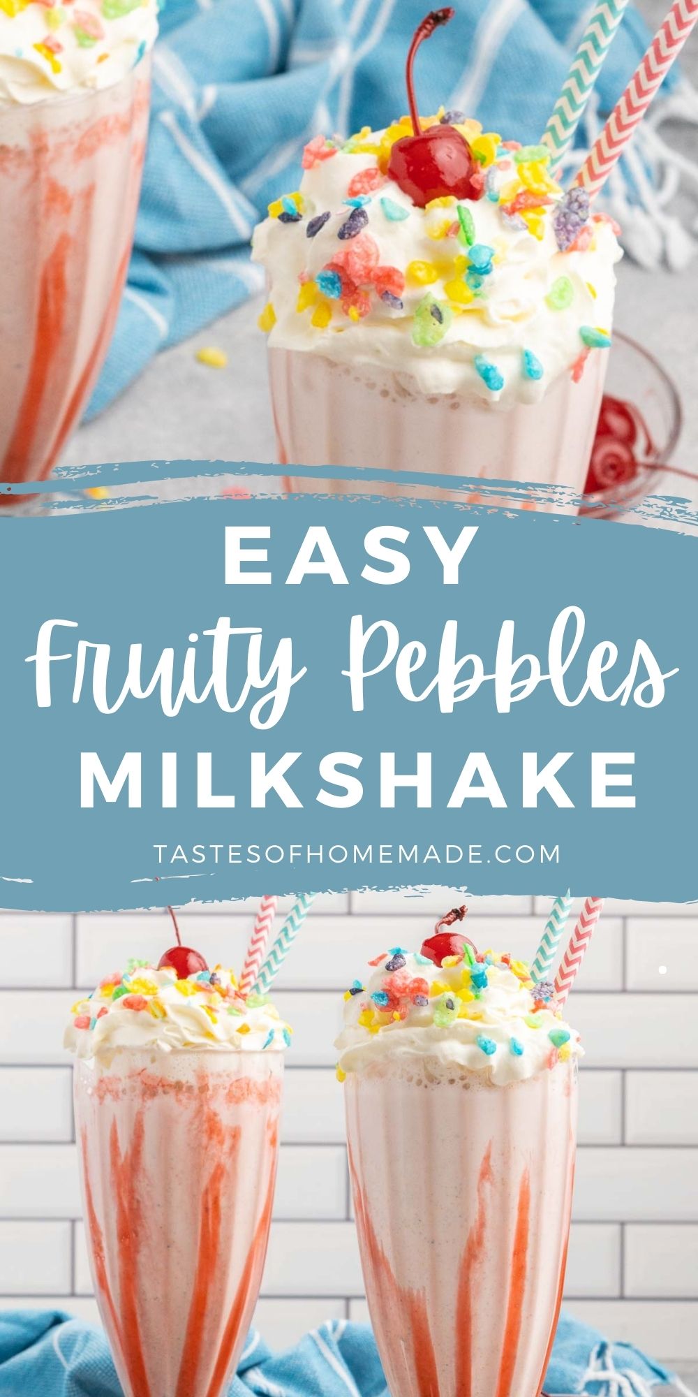 Fruity Pebbles Milkshake Tastes of Homemade