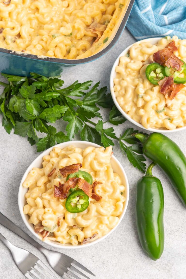 Creamy Jalapeno Bacon Mac & Cheese Tastes of Homemade