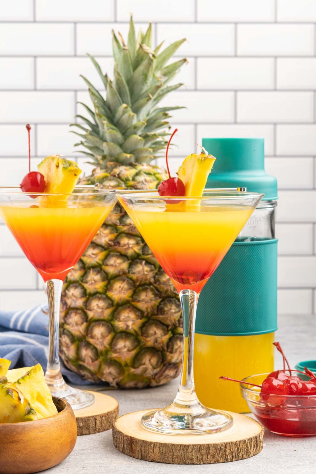 Pineapple UpsideDown Cake Martini Tastes of Homemade