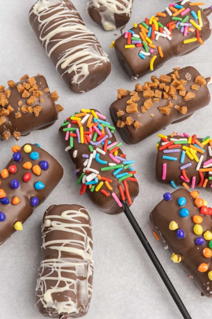 Chocolate Covered Marshmallows Tastes of Homemade