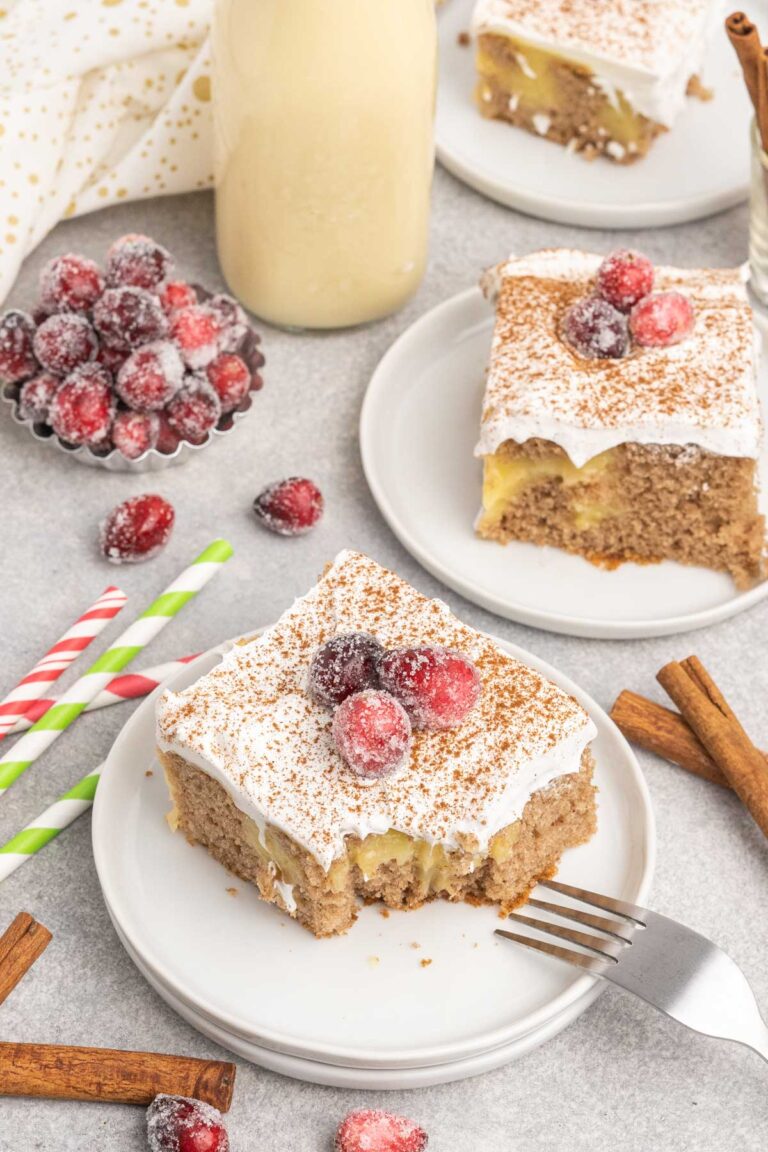 Eggnog Poke Cake Tastes of Homemade