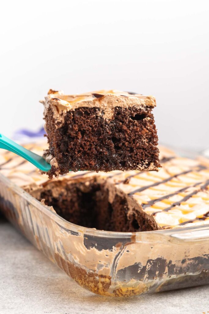 Chocolate Caramel Poke Cake Tastes of Homemade