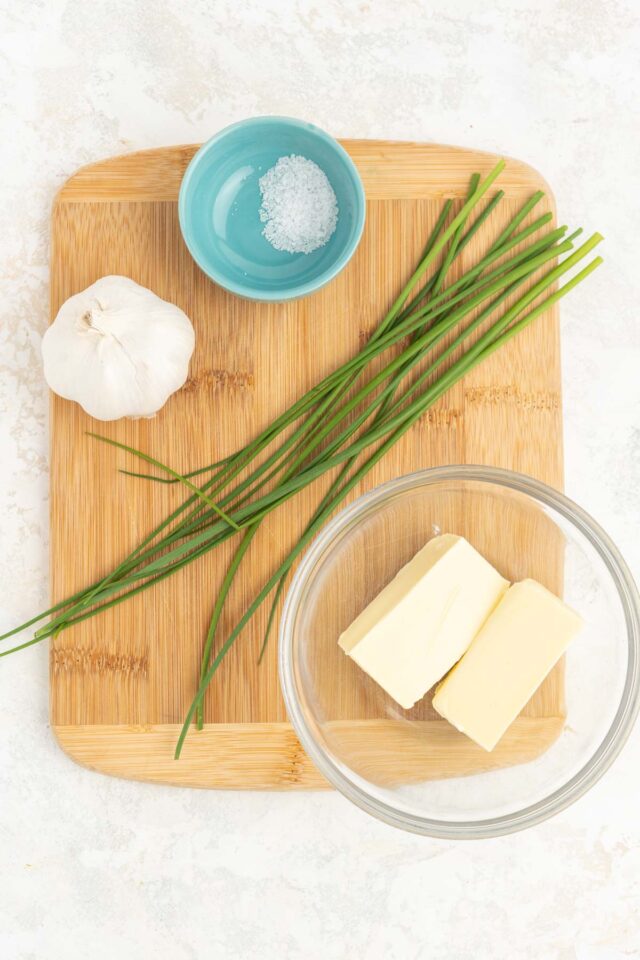 Easy Garlic Chive Butter Tastes of Homemade