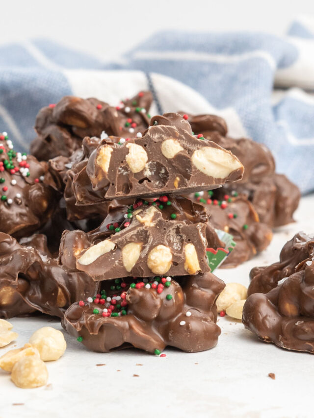Chocolate Peanut Cluster Candy Tastes of Homemade