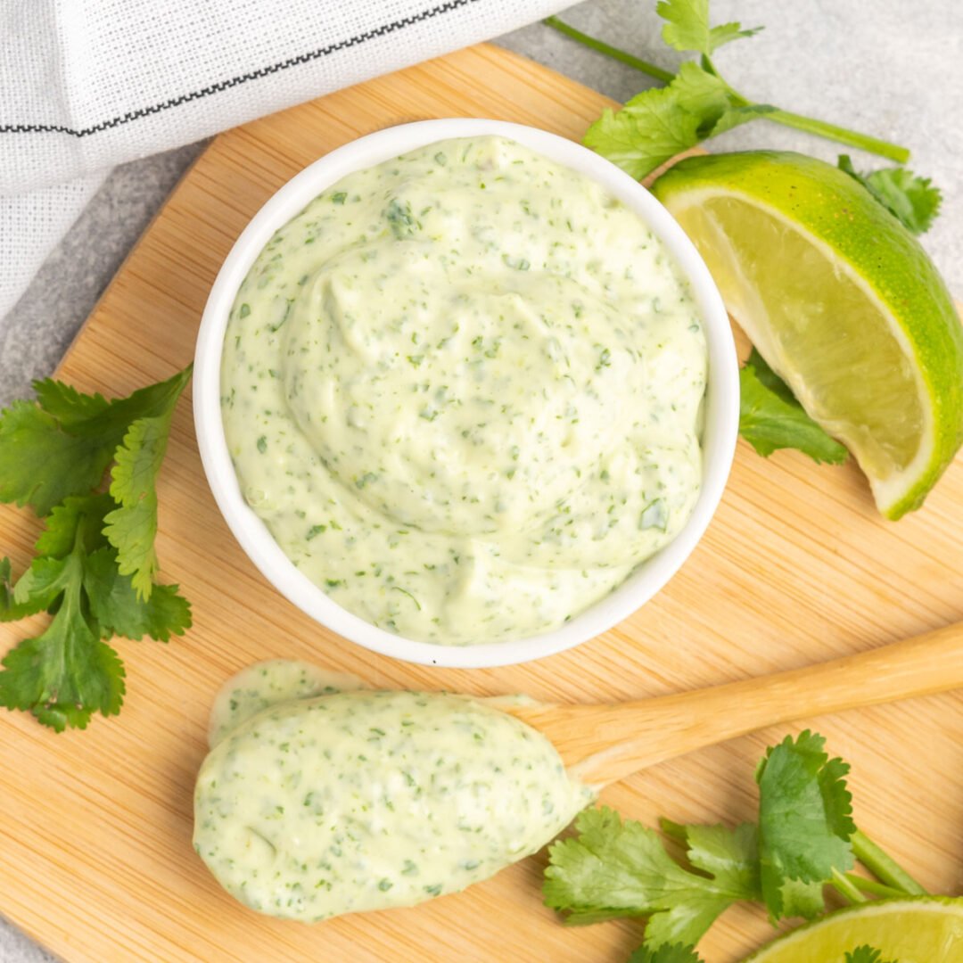 Creamy Cilantro Mayo Tastes of Homemade