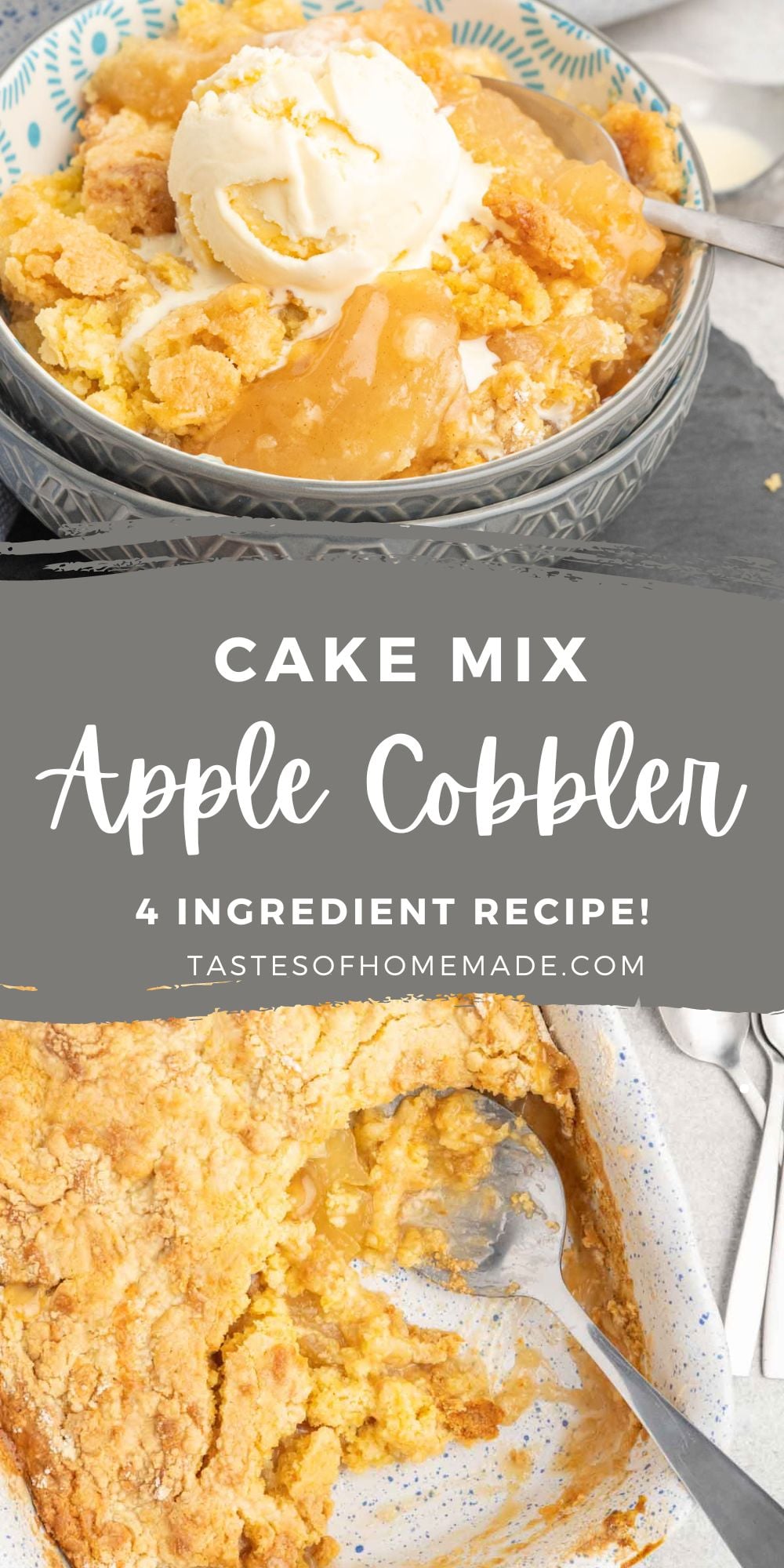 Apple Cobbler from Cake Mix - Tastes of Homemade