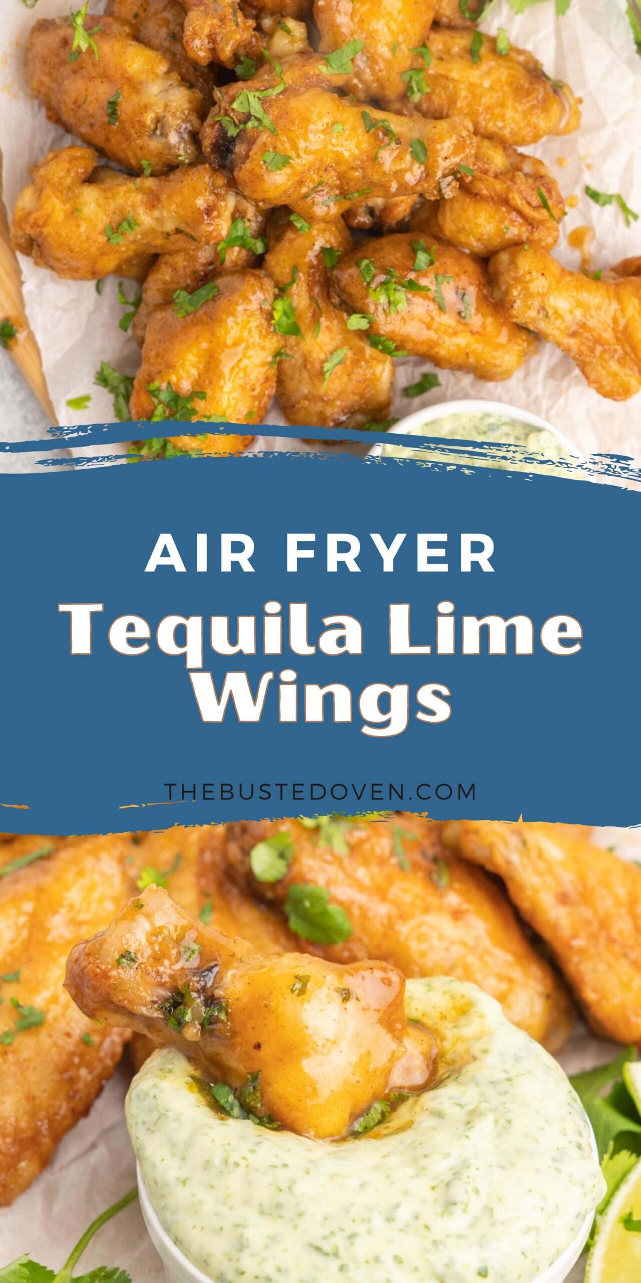 Air Fryer Tequila Lime Wings Tastes of Homemade