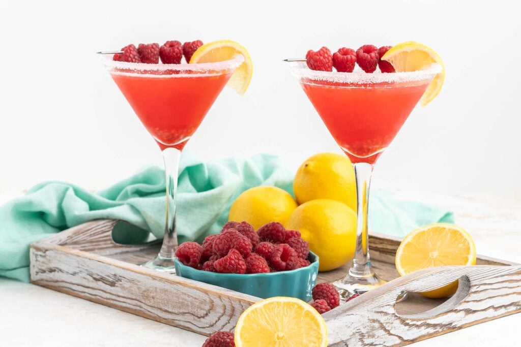 Raspberry Lemon Drop Martini